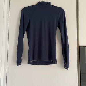 Oliver Bonas Womens Navy and Gold Top